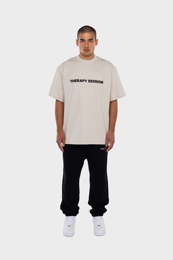 BLURRY LOGO BEIGE T-SHIRT