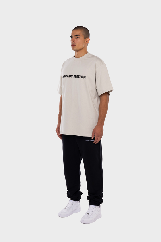 BLURRY LOGO BEIGE T-SHIRT