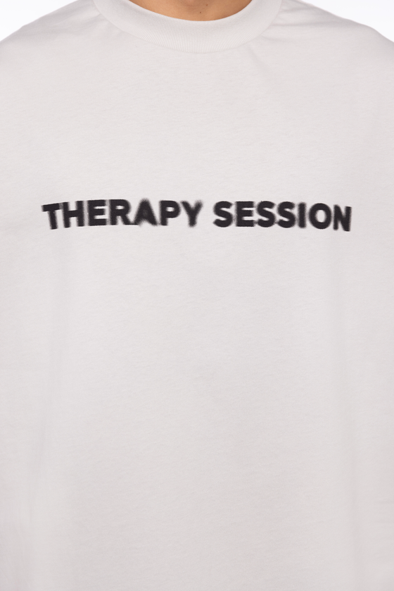 BLURRY LOGO BEIGE T-SHIRT