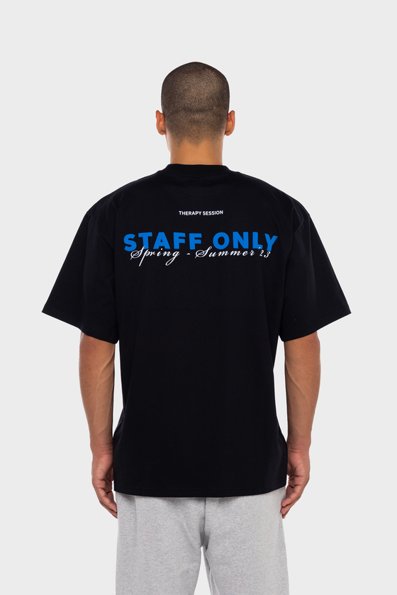 STAFF ONLY BLACK T-SHIRT