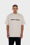 BLURRY LOGO BEIGE T-SHIRT